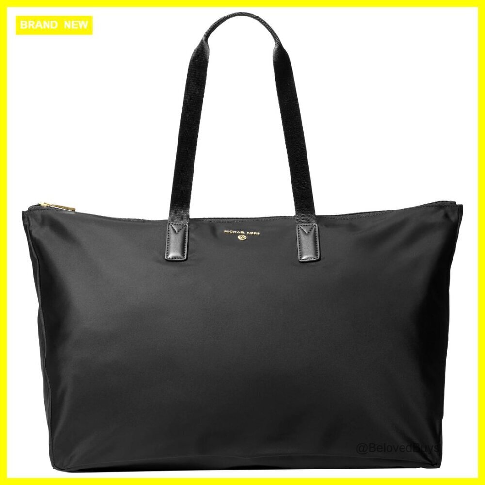 Large Packable Travel Tote Bag with Removable Pouch, Lightweight Nylon